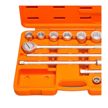 JOGO DE SOQUETES E ACESSÓRIOS ENCAIXE 3/4" 14 PEÇAS - 44853214 TRAMONTINA JOGO DE SOQUETES E ACESSÓRIOS ENCAIXE 3/4" 14 PEÇAS - 44853214 TRAMONTINA