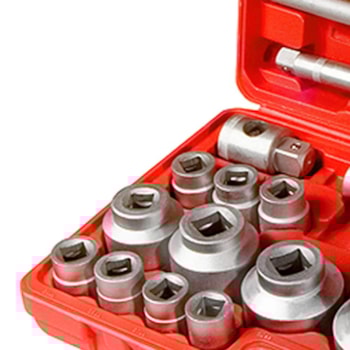 JOGO DE SOQUETES ESTRIADOS 3/4" 21MM A 62MM 26 PEÇAS - 135399 MTX