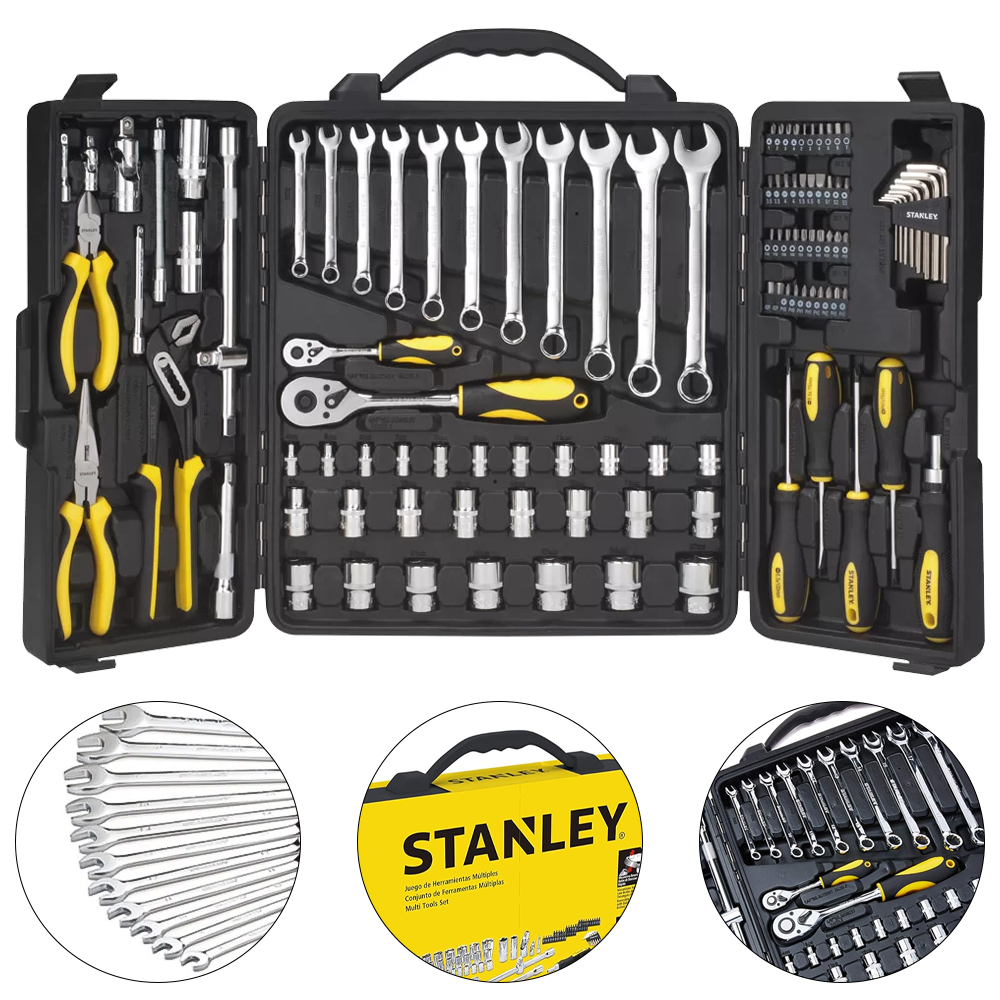 JOGO MULTIFERRAMENTAS COM 110 PEÇAS - STMT81243-840 STANLEY - HBR Flex