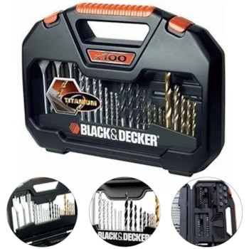 JOGO PARA FURAR E PARAFUSAR A7187-XJ  BLACK DECKER