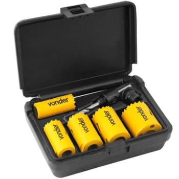 JOGO SERRA COPO BIMETAL C/ 7PCS SCV 400 - 3511000040 VONDER JOGO SERRA COPO BIMETAL C/ 7PCS SCV 400 - 3511000040 VONDER