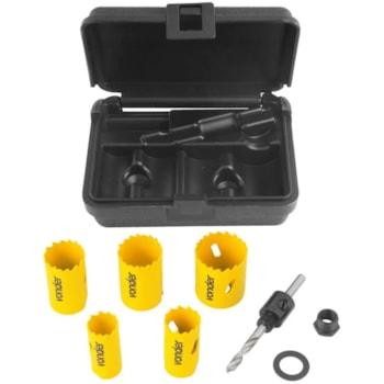 JOGO SERRA COPO BIMETAL C/ 7PCS SCV 400 - 3511000040 VONDER JOGO SERRA COPO BIMETAL C/ 7PCS SCV 400 - 3511000040 VONDER