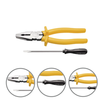 KIT ALICATE 8" + CHAVE DE FENDA 1/8X3" - 43408048 TRAMONTINA KIT ALICATE 8" + CHAVE DE FENDA 1/8X3" - 43408048 TRAMONTINA