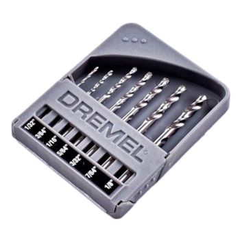 KIT BROCAS 0,8 A 3,2 MM DE AÇO RÁPIDO 628 7 PEÇAS ? 26150628AD-000 DREMEL