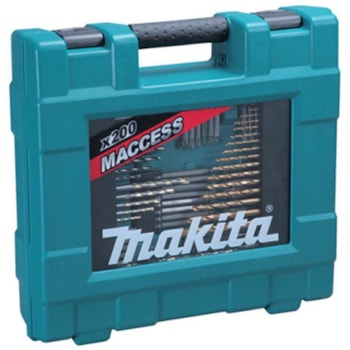 KIT DE ACESSÓRIOS 200 BROCAS E BITS - D-37194 MAKITA KIT DE ACESSÓRIOS 200 BROCAS E BITS - D-37194 MAKITA