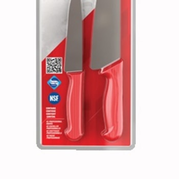 KIT DE COZINHA C/ 2 FACAS C/ CABO VERMELHO - BKK-2R STARRETT