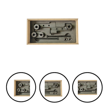 KIT DE FERRAMENTA P/ POSICIONAMENTO DE ÁRVORES CAMES PMS VOLVO CR 270 - 402163 CR KIT DE FERRAMENTA P/ POSICIONAMENTO DE ÁRVORES CAMES PMS VOLVO CR 270 - 402163 CR