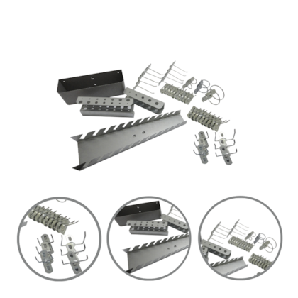 KIT DE SUPORTE P/ FIXAÇÃO DE FERRAMENTAS C/ 46 PEÇAS - KIT-GS1 MARCON