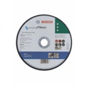 KIT DISCO DE CORTE P/ METAL E INOX 4.1/2"  115X1,0MM  FURO 22,23MM STANDARD C/ 10UN  -  BOSCH