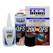 KIT MOVELEIRO ADESIVO INSTANTÂNEO 100G + ACELERADOR QFS 100ML - 20501003000 TEKBOND KIT MOVELEIRO ADESIVO INSTANTÂNEO 100G + ACELERADOR QFS 100ML - 20501003000 TEKBOND