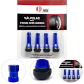 KIT VÁLVULA TR414AC COR AZUL BR BLISTER COM 4 PCS - 821414ACBA JEDAL