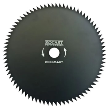 LAMINA COM 80 DENTES PARA ROÇADEIRA - 305,0004 ROCAST LAMINA COM 80 DENTES PARA ROÇADEIRA - 305,0004 ROCAST