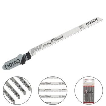LÂMINA PARA SERRA TICO TICO T101AO CLEAN FOR WOOD - 2608667304 BOSCH LÂMINA PARA SERRA TICO TICO T101AO CLEAN FOR WOOD - 2608667304 BOSCH