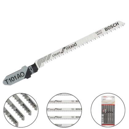 LÂMINA PARA SERRA TICO TICO T101AO CLEAN FOR WOOD - 2608667304 BOSCH LÂMINA PARA SERRA TICO TICO T101AO CLEAN FOR WOOD - 2608667304 BOSCH