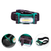 LANTERNA DE CABECA RECARREGAVEL 150 LUMENS - SATA