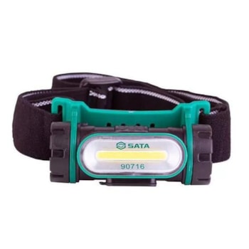 LANTERNA DE CABECA RECARREGAVEL 150 LUMENS - SATA