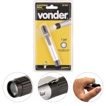 LANTERNA MINI LN 011 - 8075000011 VONDER LANTERNA MINI LN 011 - 8075000011 VONDER