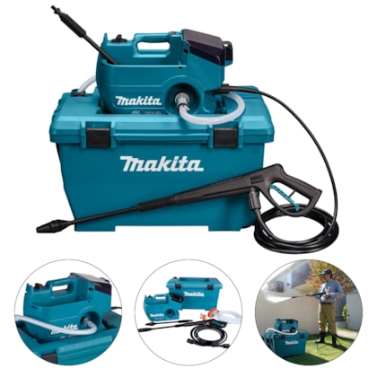 LAVADORA DE ALTA PRESSÃO A BATERIA 18V - DHW080ZK MAKITA LAVADORA DE ALTA PRESSÃO A BATERIA 18V - DHW080ZK MAKITA