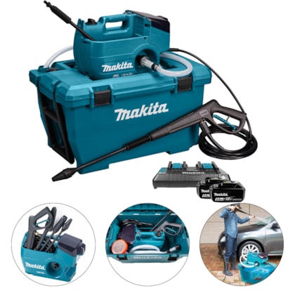 LAVADORA DE ALTA PRESSÃO A BATERIA - DHW080PT2 MAKITA LAVADORA DE ALTA PRESSÃO A BATERIA - DHW080PT2 MAKITA