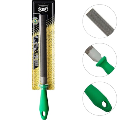 LIMA MEIA-CANA MURÇA 10" COM CABO - 5060BC K&F LIMA MEIA-CANA MURÇA 10" COM CABO - 5060BC K&F