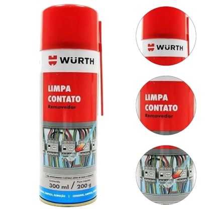 LIMPA CONTATO 300 ML - 389565 300 WURTH LIMPA CONTATO 300 ML - 389565 300 WURTH