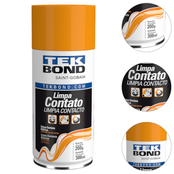 LIMPA CONTATO TEKSPRAY 300ML - 21543005900 TEKBOND LIMPA CONTATO TEKSPRAY 300ML - 21543005900 TEKBOND
