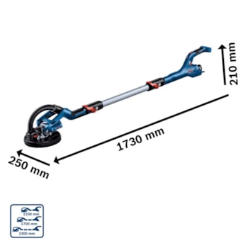 LIXADEIRA DE PAREDE GTR 550 COM MALETA - 06017D40E0 BOSCH