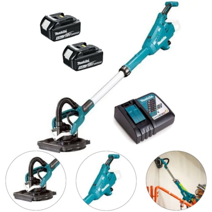 LIXADEIRA DE PAREDE / TETO A BATERIA 18V (225MM) - DSL800RTE MAKITA LIXADEIRA DE PAREDE / TETO A BATERIA 18V (225MM) - DSL800RTE MAKITA