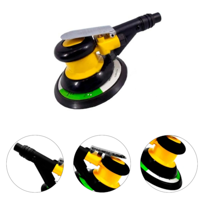 LIXADEIRA ROTO ORBITAL PNEUMATICA 6" 150MM COM ASPIRACAO - PUMA