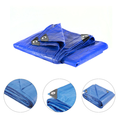 LONA DE POLIETILENO 100 MICRAS AZUL UV 3M X 3M - REXON LONA DE POLIETILENO 100 MICRAS AZUL UV 3M X 3M - REXON