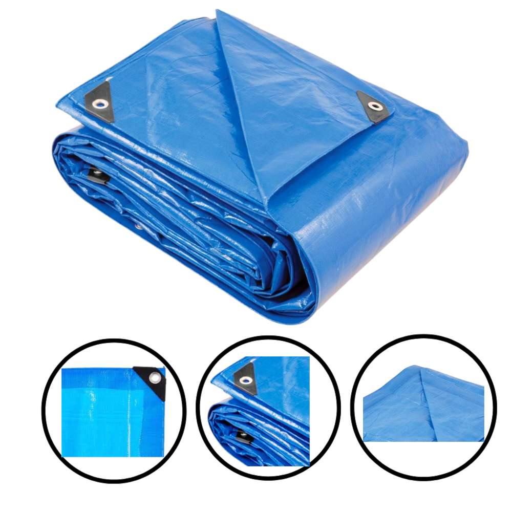 LONA REFORÇADA DE POLIETILENO AZUL 3 X 3M - 6134033000 VONDER PLUS