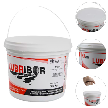 LUBRIFICANTE PARA PNEUS LUBRIBOR 3KG - 782003 JEDAL LUBRIFICANTE PARA PNEUS LUBRIBOR 3KG - 782003 JEDAL