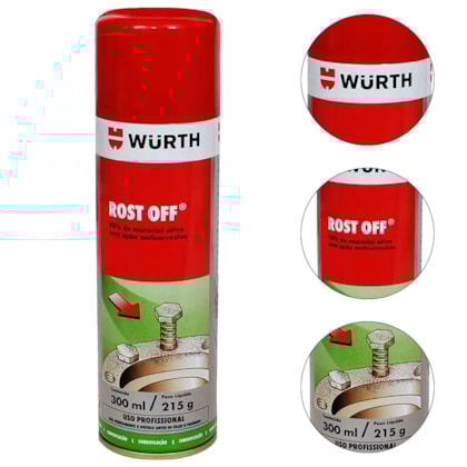 LUBRIFICANTE ROST OFF 300 ML - 089020011 WURTH LUBRIFICANTE ROST OFF 300 ML - 089020011 WURTH