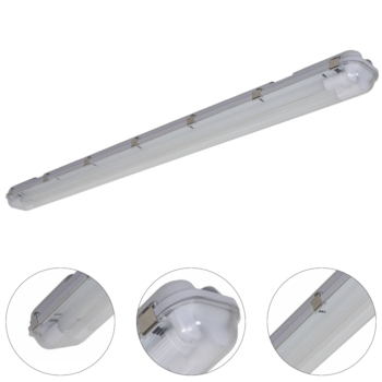 LUMINÁRIA HERMÉTICA T8 IP65 1270X75X100MM - 676.11.0012-0 G-LIGHT LUMINÁRIA HERMÉTICA T8 IP65 1270X75X100MM - 676.11.0012-0 G-LIGHT
