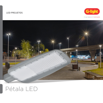 LUMINÁRIA LED PÉTALA 120W 6500K 12000LM 544X230X86MM AUTOVOLT - 200.73.0008-0 G-LIGHT