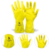 LUVA LÁTEX LIGHT FORRADA AMARELO T.10 XG CA 38090 - 8206 KALIPSO