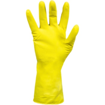 LUVA LÁTEX LIGHT FORRADA AMARELO T.10 XG CA 38090 - 8206 KALIPSO