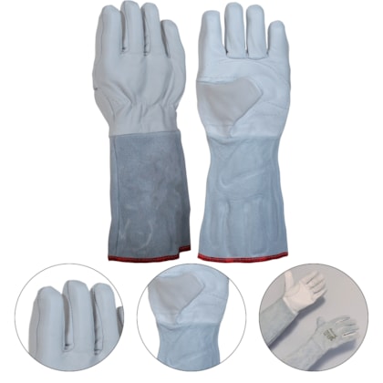 LUVA VAQUETA MISTA LONGA P20 9 SL/001 - SL001L ARCLAN LUVA VAQUETA MISTA LONGA P20 9 SL/001 - SL001L ARCLAN