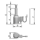 MACACO HIDROPNEUMATICO MTP-30 TONELADAS - 30503RP BOVENAU