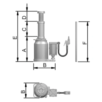 MACACO HIDROPNEUMATICO MTP-30 TONELADAS - 30503RP BOVENAU