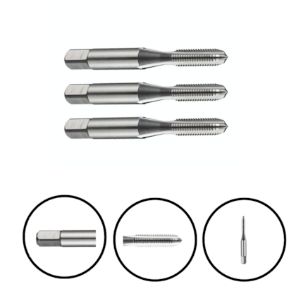 MACHO MANUAL JOGO C/ 3 DIN352 M8 E100 - E100M8NO8 DORMER MACHO MANUAL JOGO C/ 3 DIN352 M8 E100 - E100M8NO8 DORMER