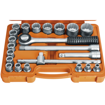 MALETA C/ SOQUETES ESTRIADOS E ACESSÓRIOS ENCAIXE 1/2" 22 PEÇAS - 44833522 TRAMONTINA MALETA C/ SOQUETES ESTRIADOS E ACESSÓRIOS ENCAIXE 1/2" 22 PEÇAS - 44833522 TRAMONTINA