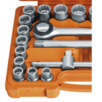 MALETA C/ SOQUETES ESTRIADOS E ACESSÓRIOS ENCAIXE 1/2" 22 PEÇAS - 44833522 TRAMONTINA MALETA C/ SOQUETES ESTRIADOS E ACESSÓRIOS ENCAIXE 1/2" 22 PEÇAS - 44833522 TRAMONTINA