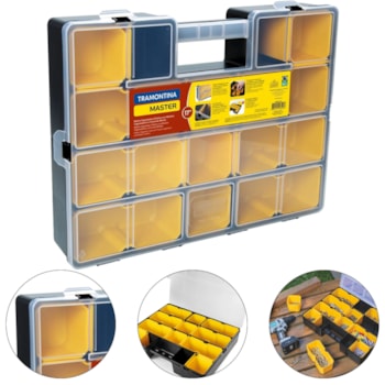MALETA PLÁSTICA ORGANIZADORA 17" COM MÓDULOS DIVISORES - 43805015 TRAMONTINA MALETA PLÁSTICA ORGANIZADORA 17" COM MÓDULOS DIVISORES - 43805015 TRAMONTINA