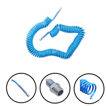 MANGUEIRA ESPIRAL PU 10,0M C/ CONEXÃO 1/4" MACHO - ESPU 100 SCHWEERS MANGUEIRA ESPIRAL PU 10,0M C/ CONEXÃO 1/4" MACHO - ESPU 100 SCHWEERS