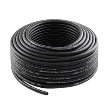 MANGUEIRA RUBBER AR / AGUA PRETA 1/4" 300PSI COM 100 METROS - HIMAFLEX