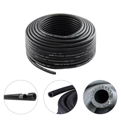 MANGUEIRA RUBBER AR / AGUA PRETA 5/16" 300PSI COM 100 METROS - HIMAFLEX