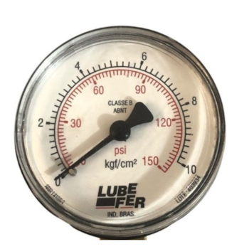 MANÔMETRO DE 150 LBS 60MM - 00036 LUBEFER MANÔMETRO DE 150 LBS 60MM - 00036 LUBEFER