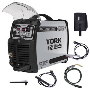 MÁQUINA DE SOLDA INVERSORA 250 A 3 EM 1- MIG-TIG-MMA - IMETS-12250-22 TORK Voltagem:220V