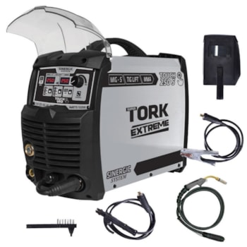 MÁQUINA DE SOLDA INVERSORA 250 A 3 EM 1- MIG-TIG-MMA - IMETS-12250-22 TORK Voltagem:220V
